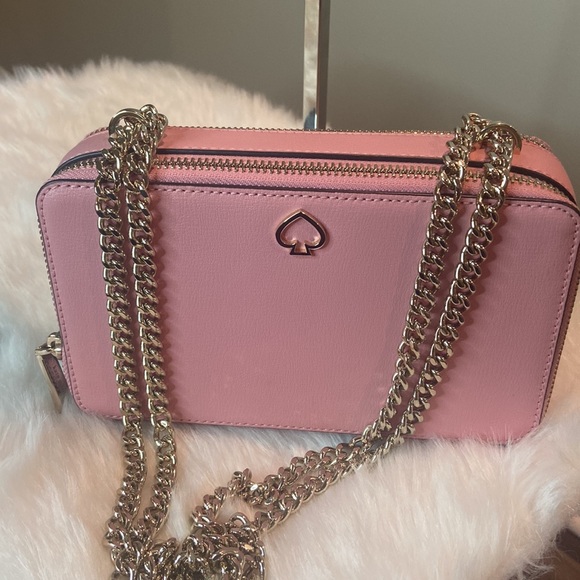 kate spade Handbags - ♠️KATE SPADE♠️ PINK /SILVER HARDWARE